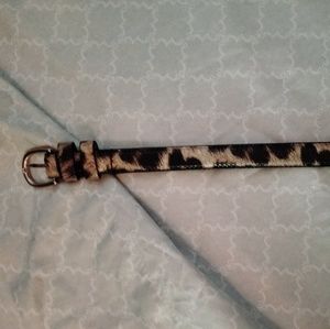 Cheetah print belt